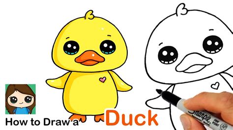 How to Draw a Baby Duck Easy