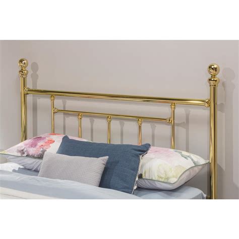 Hillsdale Furniture Chelsea Classic Brass Queen Headboard-1038HQR - The ...