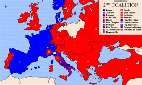 Les coalitions européennes de 1792 à 1815 - Napoleon & Empire