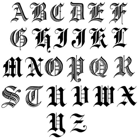 Old English Tattoo Lettering Styles | Images and Photos finder