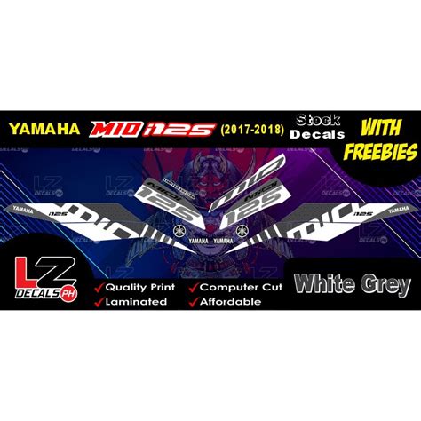 Yamaha Mio i 125 (2017-2018) Stock Decals / Stickers | Shopee Philippines