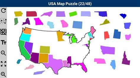 Printable Puzzle Map Of The United States | Printable Crossword Puzzles