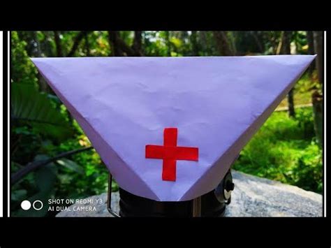 How to make a Nurse cap/ easy Nurse cap /origami Nurses cap/DIY. AD ...