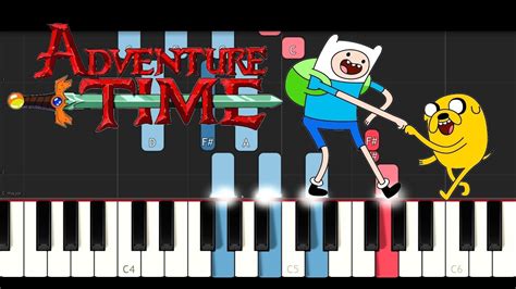 Adventure Time Theme (Piano Tutorial) - YouTube