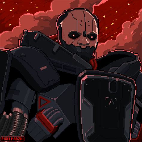 Adam Smasher ( ͡° ͜ʖ ͡°) - pixel art by ProtoPabz on Newgrounds