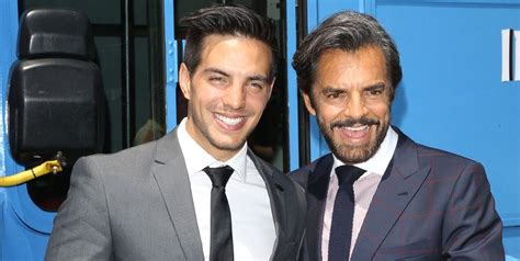 Eugenio Derbez brings his handsome son to the Dora premiere in Mexico