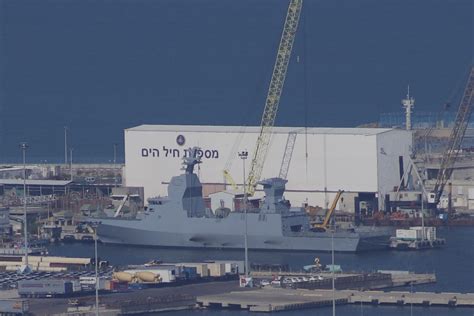 Sa’ar 6-class corvette anchored in the Haifa Port | Israel News