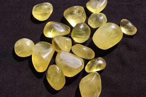 Lemon Quartz Crystal Tumbled Stones Healing Crystals and - Etsy