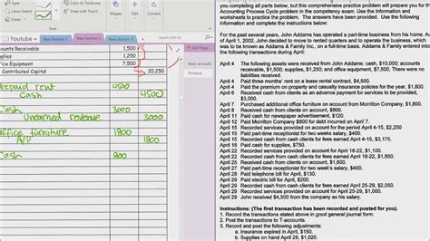 Basic Accounting doing journal entries - YouTube