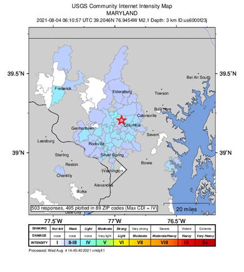 Did you feel it? Small earthquake shakes Central Maryland - WTOP News