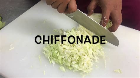 Vegetable Cutting : Chiffonade - YouTube