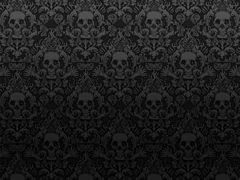 Skull Damask Wallpaper