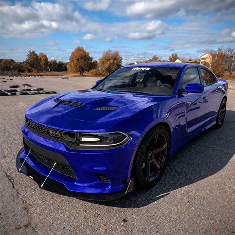 Vicrez V3R Front Splitter vz102291 | Dodge Charger SRT, Scat Pack 2015-2023