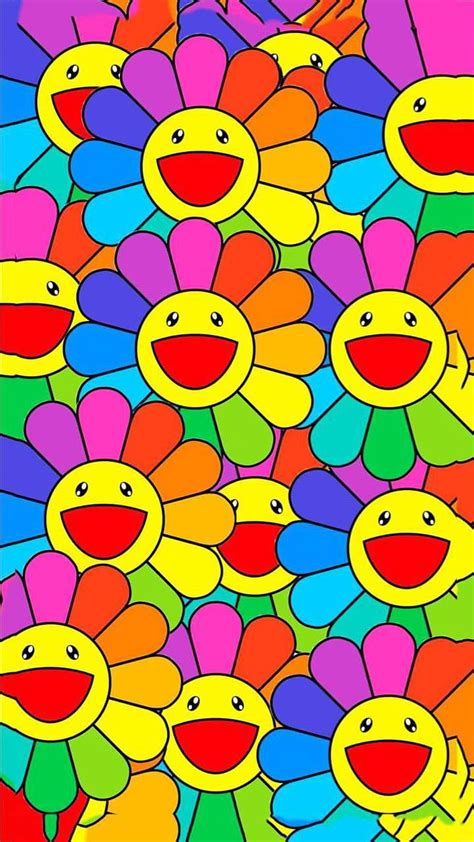 Takashi Murakami Flower Art HD phone wallpaper | Pxfuel