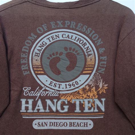 Hang Ten Printed Big Logo Hang Ten Surf Fashion Style | Etsy