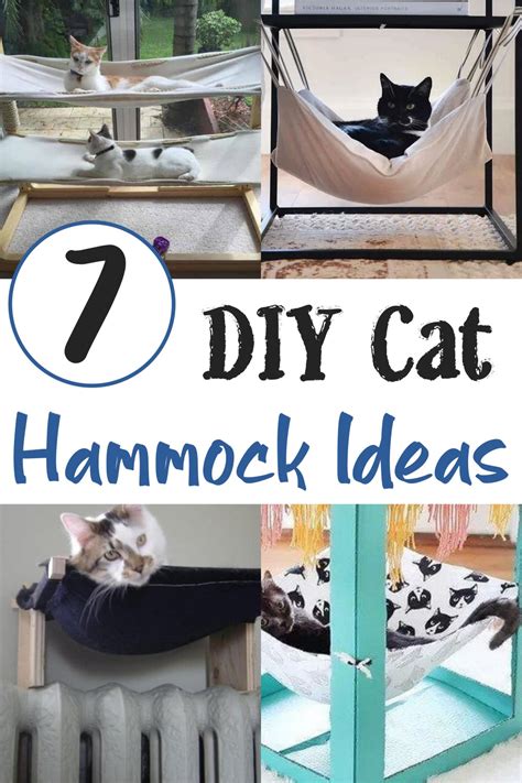 7 DIY Cat Hammock Ideas For Feline's To Relax - The Newlywed