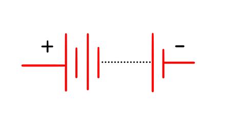 Write the symbol of a battery in an electric circuit.