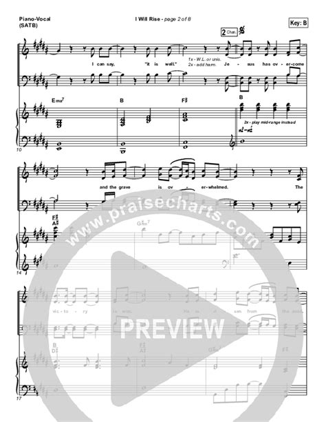 I Will Rise Sheet Music PDF (Chris Tomlin) - PraiseCharts