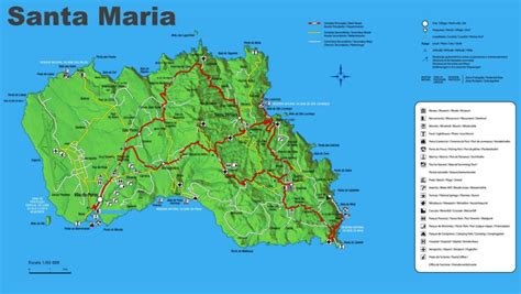 Santa Maria Island Map - Ontheworldmap.com