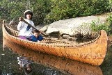  An 18 foot Fur-Trade type birchbark canoe