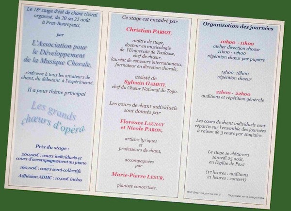 06 - Plaquette stage d'été de chant choral (suite)