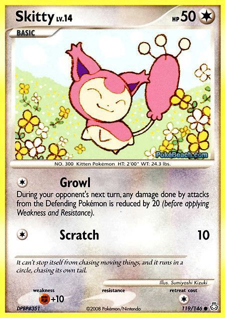 Carte pokémon skitty