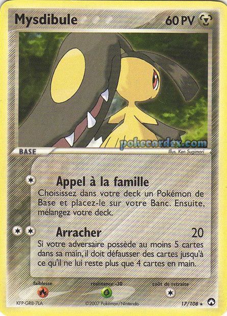 Carte pokémon Mysdibule