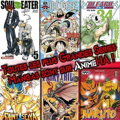 les plus grands mangas+sites de mangas