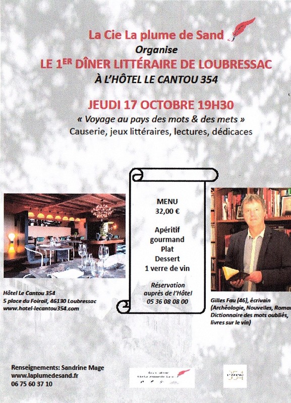 1er Dîner Littéraire de Loubressac