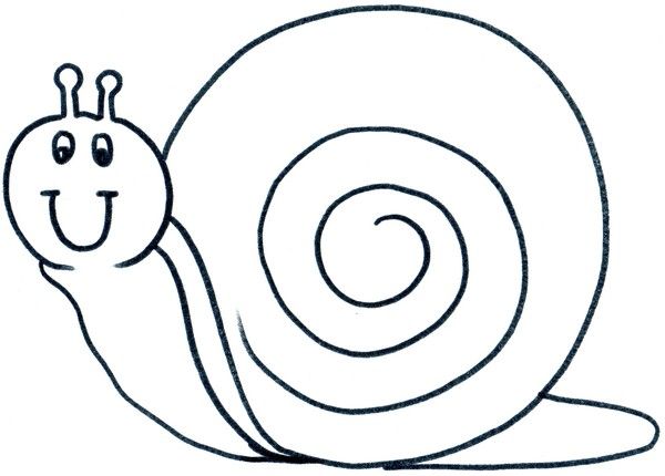 escargot a colorier