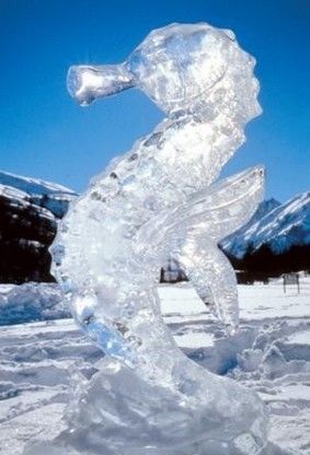 sculture sur glace