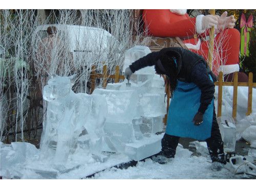 sculture sur glace