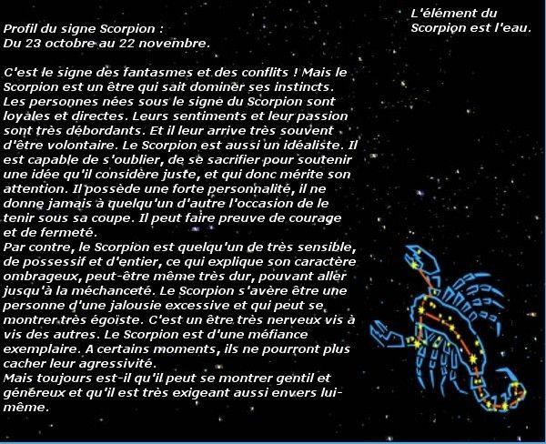 SIGNE DU SCORPION