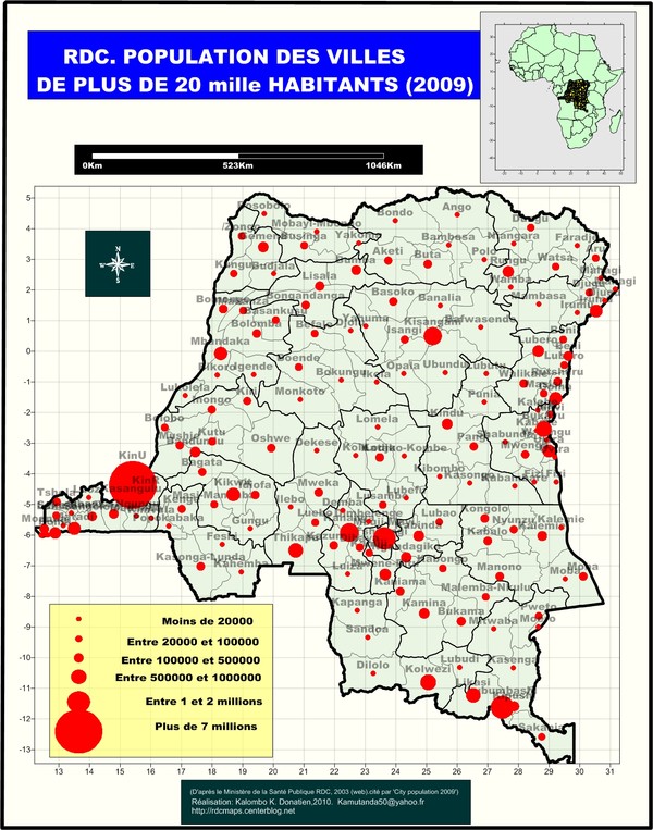 Villes de plus de 20 mille habitants