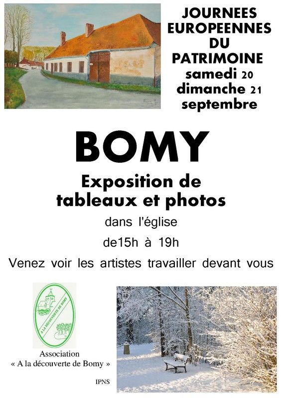 Peintres d'ans l'église à Bomy.