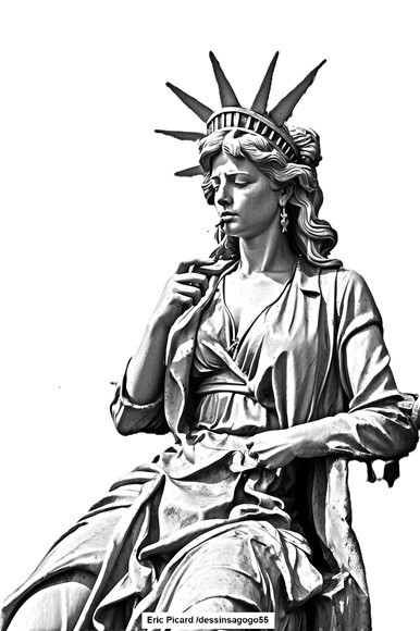 La statue en liberté