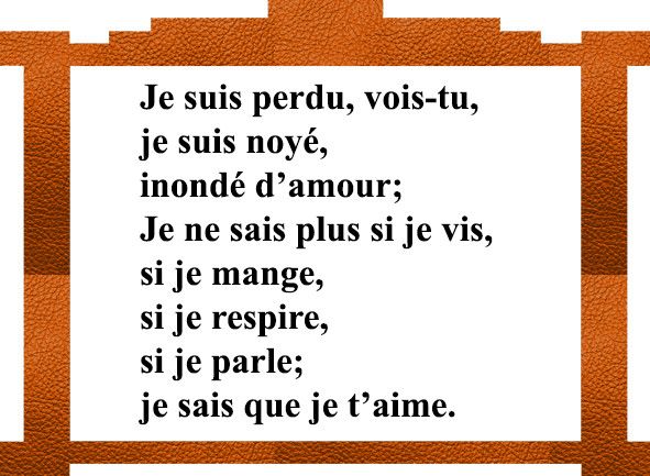 Love *** texte: Je suis perdu,...