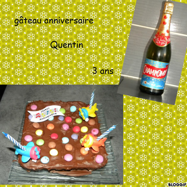 GATEAU ANNIVERSAIRE QUENTIN