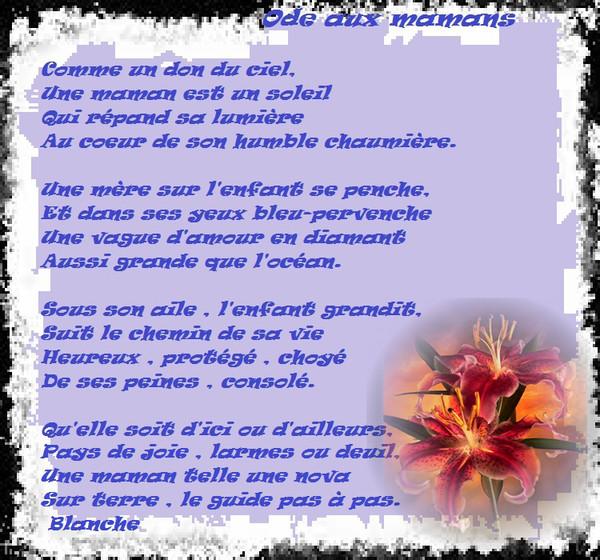 POEME POUR TOUTES LES MAMANS 