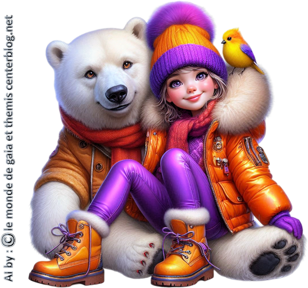 Tubes Hiver - Fille Garçon - Winter Children PNG