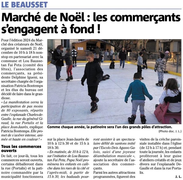 *Marché et festivités de Noël lancés par les commerçants*