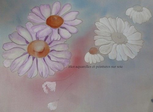 Juillet 2016 - Aquarelle de fleurs (2) - non cuit