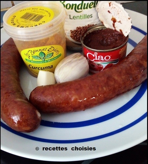 Cari de saucisses ( 1/3 )