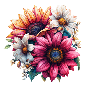 fleur,ai,png flowers,bouquets,illustration,art,psp