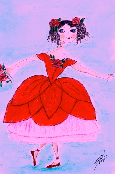 La ballerine et la rose…