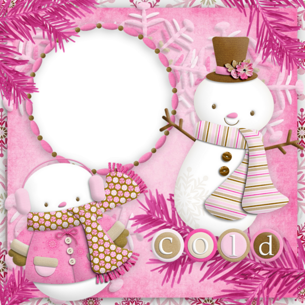 - Cadre hiver, QP . Winter frame . Marco invierno png -