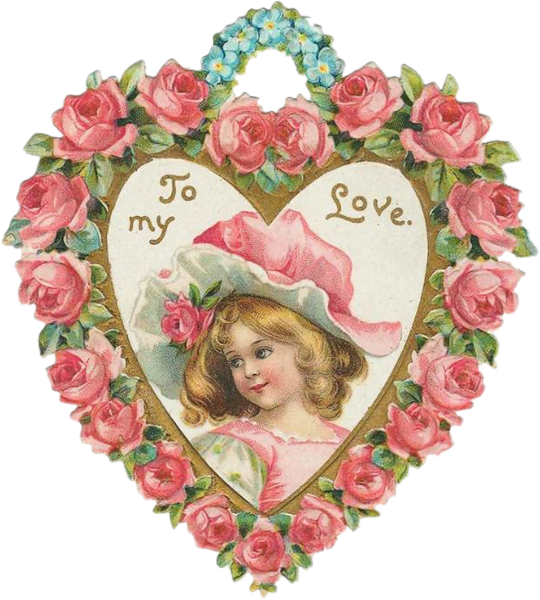 St Valentin : coeur vintage png - Valentine's day - Herz