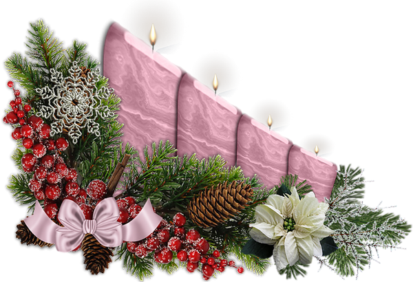 ❄️ Tube Noël, bougies png . Christmas candles clipart ❄️