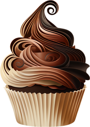 Tube gâteau, cupcake png - Chocolate small cake clipart