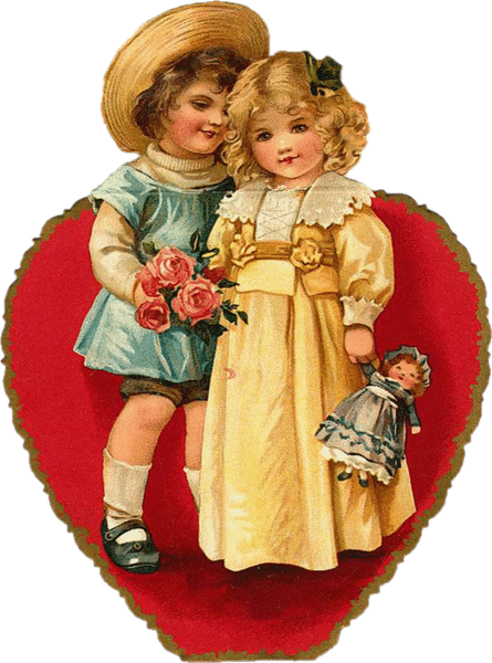 Illustration vintage png : St Valentin - Valentinstag png